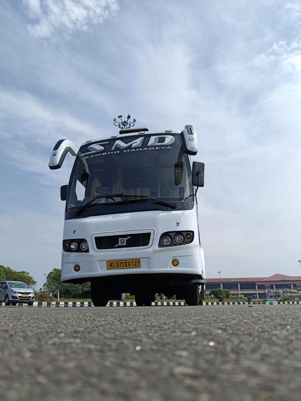 SMD executive coach photographed from a low angle